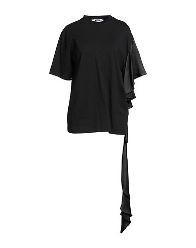 MSGM Ｔシャツ ブラック コットン 100% / レーヨン