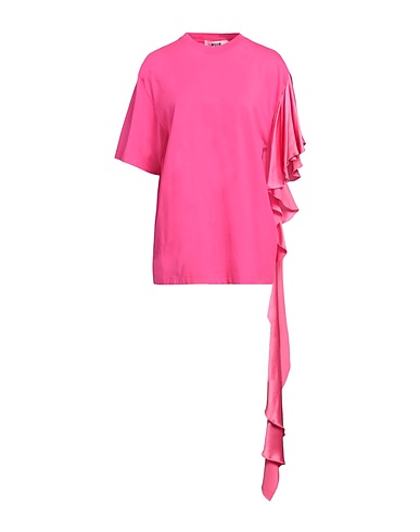 MSGM T-shirt Fuchsia 100% Cotton, Viscose