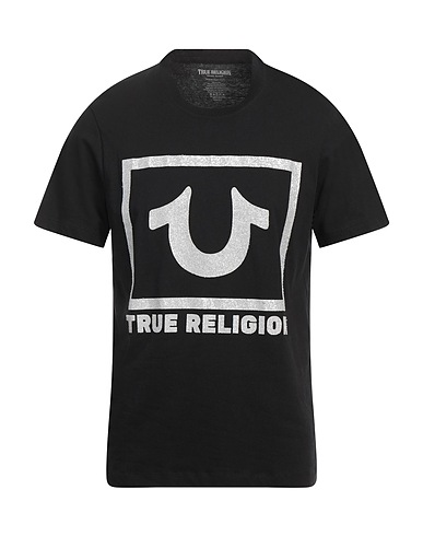TRUE RELIGION T-Shirt Schwarz 100% Baumwolle