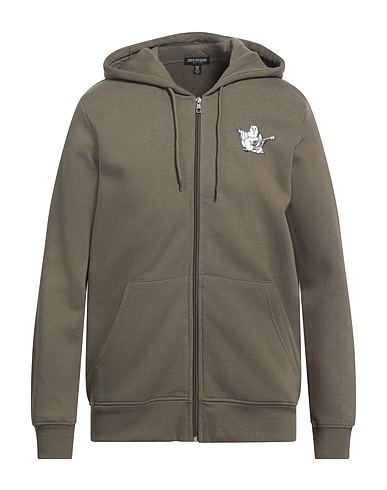 TRUE RELIGION Felpa Verde militare 60% Cotone, 40% Poliestere