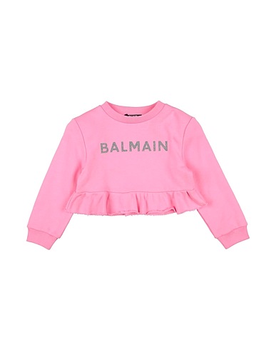 BALMAIN Sweat-shirt Rose 100% Coton, Élasthanne