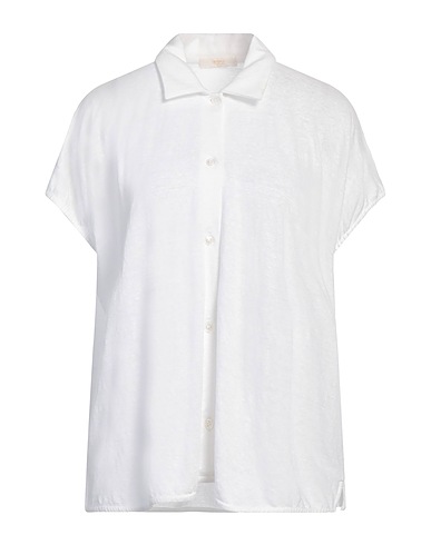 FEDELI Solid color shirts & blouses 97% Linen, 3% Elastane