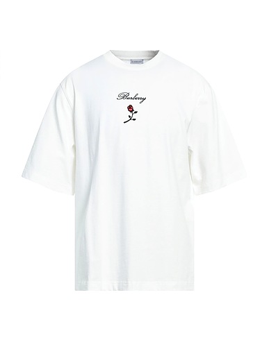 BURBERRY T-shirt White 100% Cotton, Elastane