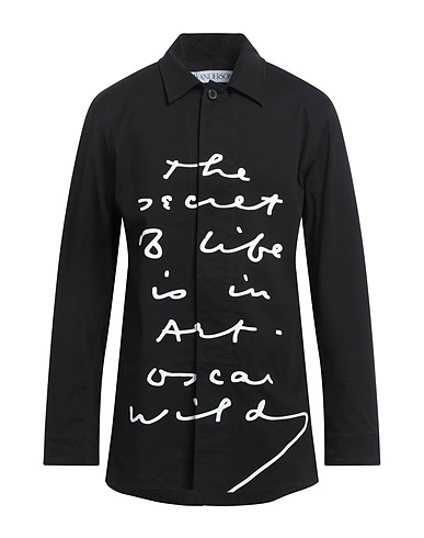 JW ANDERSON Shirts Black 97% Cotton, 3% Elastane