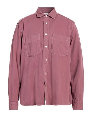 TOD'S Solid colour shirt Antique rose 100% Cotton