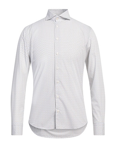 BASTONCINO Patterned shirt White 100% Cotton
