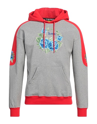 IUTER Hooded track jacket  Light grey 100% Cotton