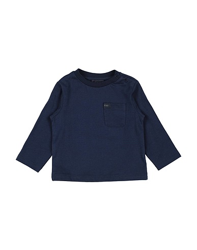 FAY T-shirt Blu navy 100% Cotone, Elastan