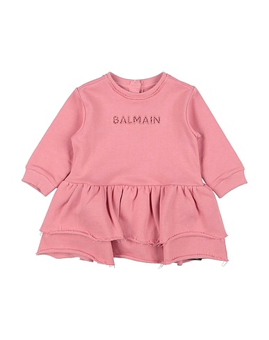 BALMAIN Vestido para bebé  Pink 100% Cotton, Polyester