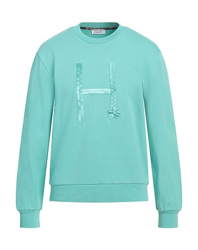 HERITAGE Sweatshirt Light green 95% Cotton, 5% Elastane