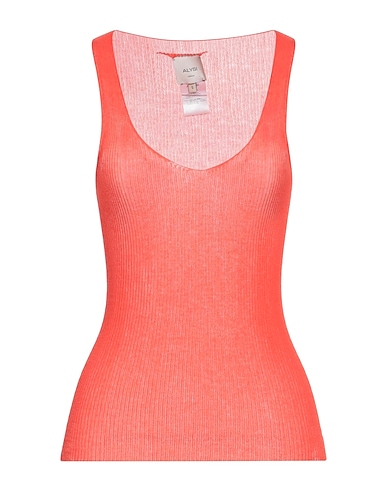 ALYSI Top CRÈME Orange 87% Cotton, 13% Polyamide