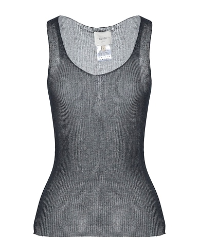 ALYSI Top CRÈME Black 87% Cotton, 13% Polyamide