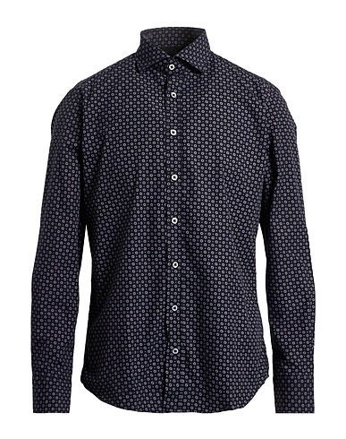 BASTONCINO Patterned shirt Black 100% Cotton