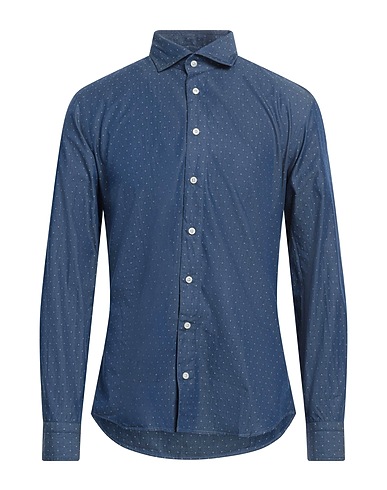 BASTONCINO Denim shirt DENIM Blue 100% Cotton