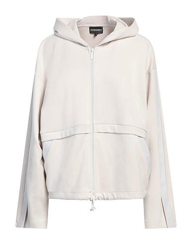 EMPORIO ARMANI Felpa Off white 68% Poliestere, 26% Viscosa, 6% Elastan
