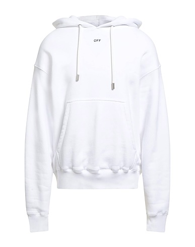 OFF-WHITE™ Hooded track jacket  White 100% Cotton, Elastane