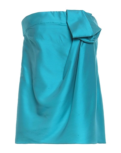 EMPORIO ARMANI Top Deep teal 65% Polyester, 35% Silk