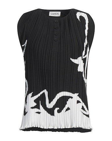 LANVIN Top Black 100% Polyester