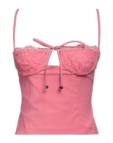 BLUMARINE Top Rosa 95% Poliestere, 5% Elastan, Poliammide