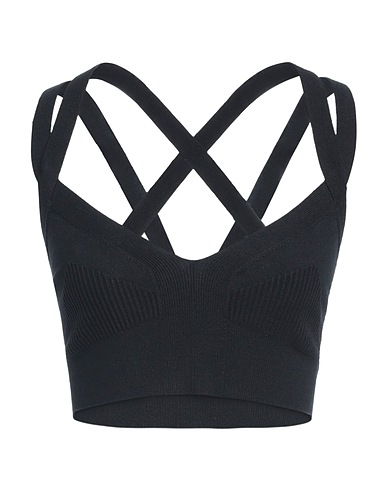 TOD'S Top Black 70% Viscose, 30% Polyester