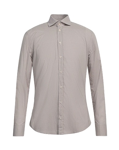 BASTONCINO Camicia fantasia Marrone 100% Cotone
