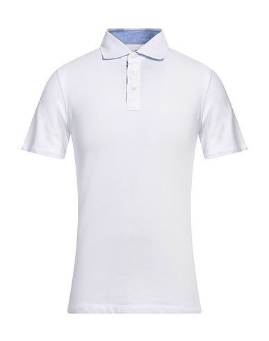 LUIGI BORRELLI NAPOLI CAMISETAS Y TOPS Blanco 100% Algodón