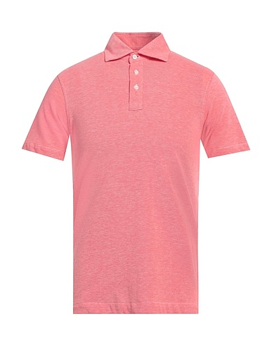 LUIGI BORRELLI NAPOLI Polo shirt Coral 100% Cotton