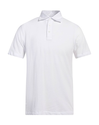 LUIGI BORRELLI NAPOLI Polo Bianco 100% Cotone