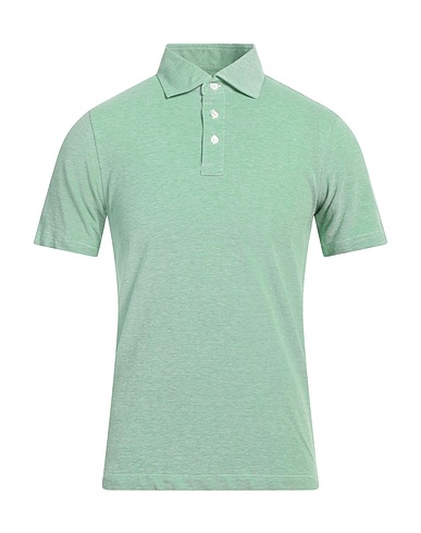 LUIGI BORRELLI NAPOLI Polo shirt Green 100% Cotton
