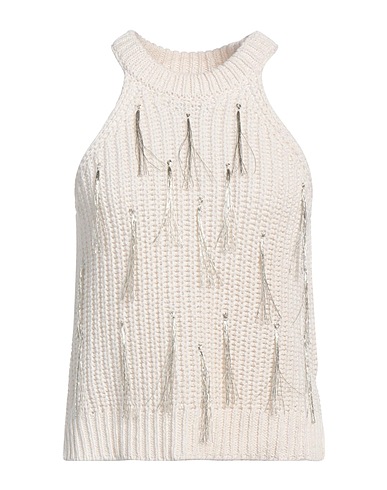 ALYSI Top Panna 75% Cotone, 20% Poliestere, 5% Altre Fibre