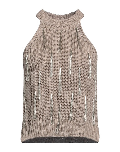 ALYSI Top Tortora 75% Cotone, 20% Poliestere, 5% Altre Fibre