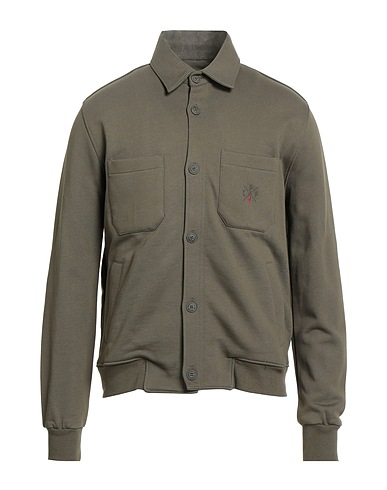 COOPERATIVA PESCATORI POSILLIPO Felpa Verde militare 100% Cotone