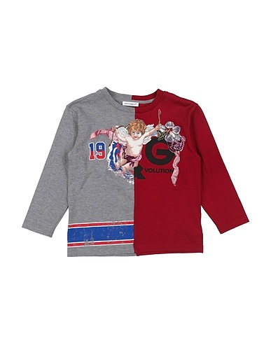 DOLCE&GABBANA T-shirt Grey 100% Cotton, Viscose