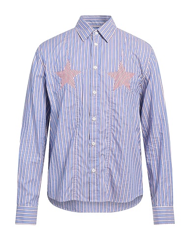 DSQUARED2 Striped shirt Light blue 100% Cotton