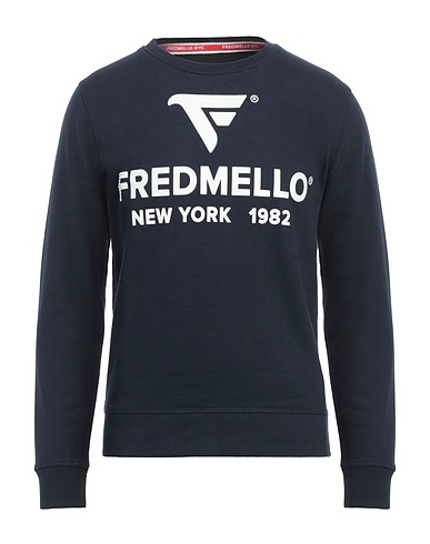 FRED MELLO Sweatshirt Midnight blue 100% Cotton
