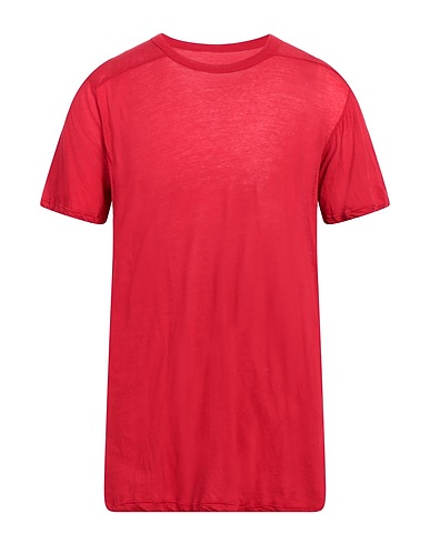 RICK OWENS Basic T-shirt Red 100% Cotton