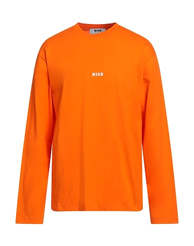 MSGM Basic T-Shirt Orange 100% Cotton