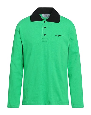 MSGM Polo shirt Green 100% Cotton