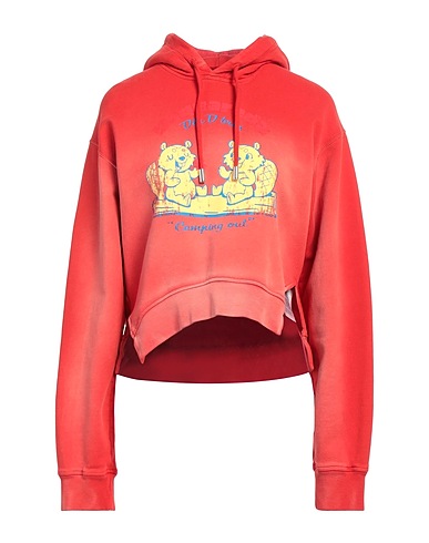DSQUARED2 Hoodie Rot 100% Baumwolle, Elastan