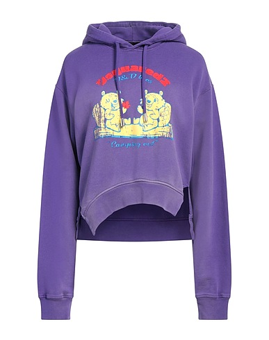 DSQUARED2 Felpa Viola 100% Cotone, Elastan