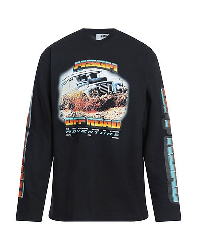 MSGM T-shirt Black 100% Cotton