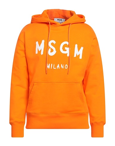 MSGM Hooded track jacket  Orange 100% Cotton