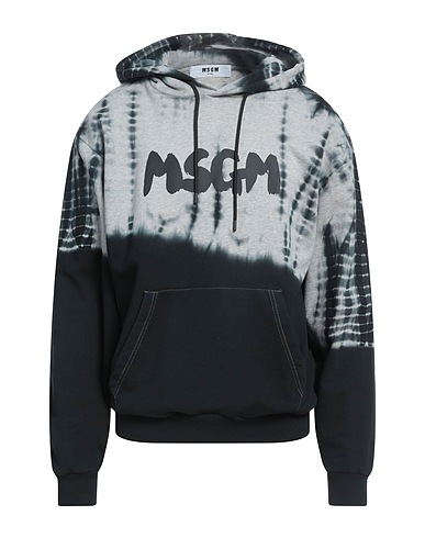 MSGM Hooded track jacket  Grey 100% Cotton