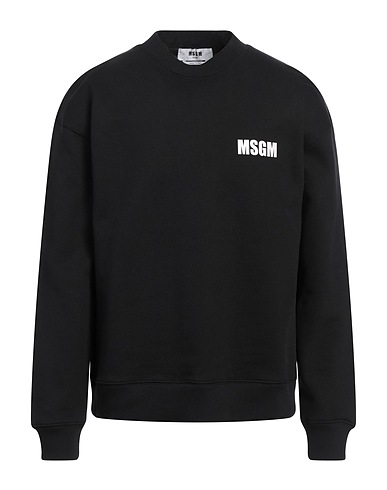MSGM Sweatshirt Black 100% Cotton