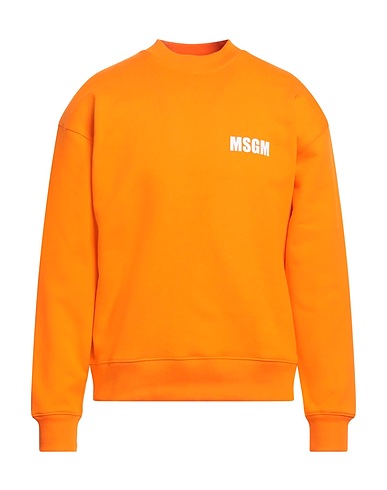 MSGM Felpa Arancione 100% Cotone
