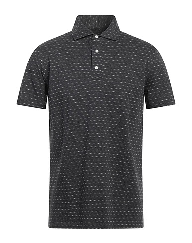 ISAIA Polo Antracite 100% Cotone