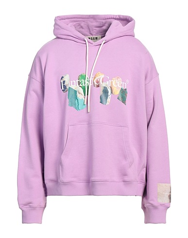 MSGM Hooded track jacket  FANTASTIC GREEN X DUCCIO MARIA GAMBI Lilac 100% Organic cotton