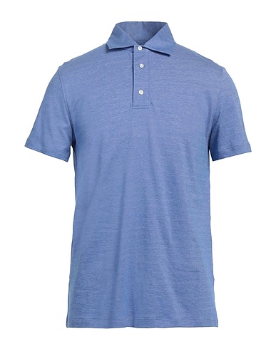ISAIA Polo Blu 100% Cotone