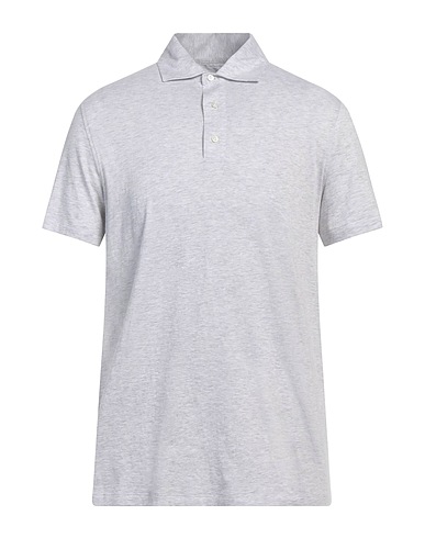 ISAIA Polo Grigio chiaro 100% Cotone