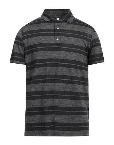 ISAIA Polo shirt Charcoal 100% Cotton